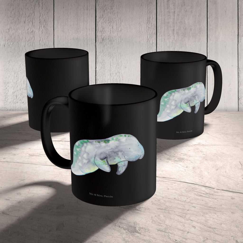 Tasse Seekuh chillt Seekuh, Seekühe, Diät, Abnehmen, Zucker, Diätwahn, Essen, Süßigkeiten Becher, Kaffeetasse, Kaffeebecher, Tee, Frühstück, Büro  Meerestiere, Meer, Urlaub