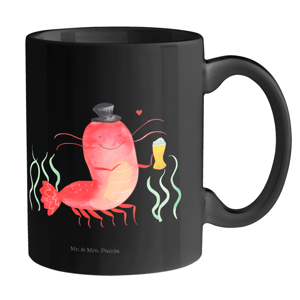 Tasse Hummer mit Weizen Garnele, Garnelen, Bier, Kochen, Männerhaushalt, Junggeselle, Junggesellin, Bierliebhaber, Kneipe, Gasthaus, Wirtschaft Becher, Kaffeetasse, Kaffeebecher, Tee, Frühstück, Büro  Meerestiere, Meer, Urlaub