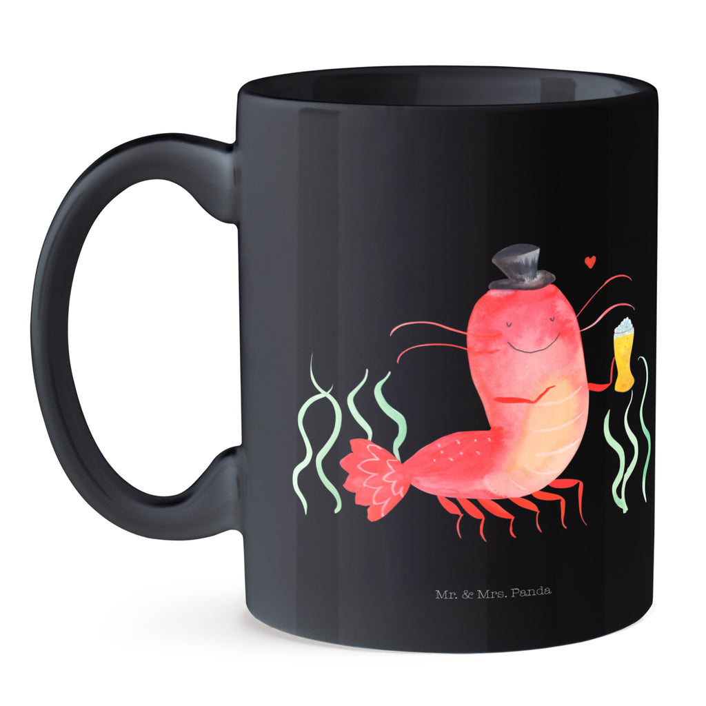 Tasse Hummer mit Weizen Garnele, Garnelen, Bier, Kochen, Männerhaushalt, Junggeselle, Junggesellin, Bierliebhaber, Kneipe, Gasthaus, Wirtschaft Becher, Kaffeetasse, Kaffeebecher, Tee, Frühstück, Büro  Meerestiere, Meer, Urlaub