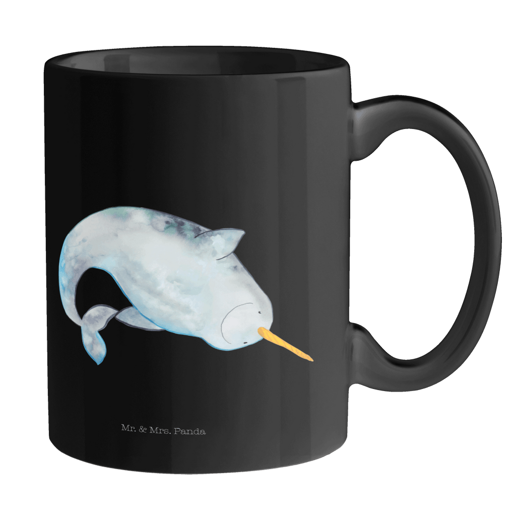 Tasse Narwal Narwal, Wal, Putzen, Hausfrau, Junggesellin, aufräumen, Kinderzimmer,  Becher, Kaffeetasse, Kaffeebecher, Tee, Frühstück, Büro  Meerestiere, Meer, Urlaub