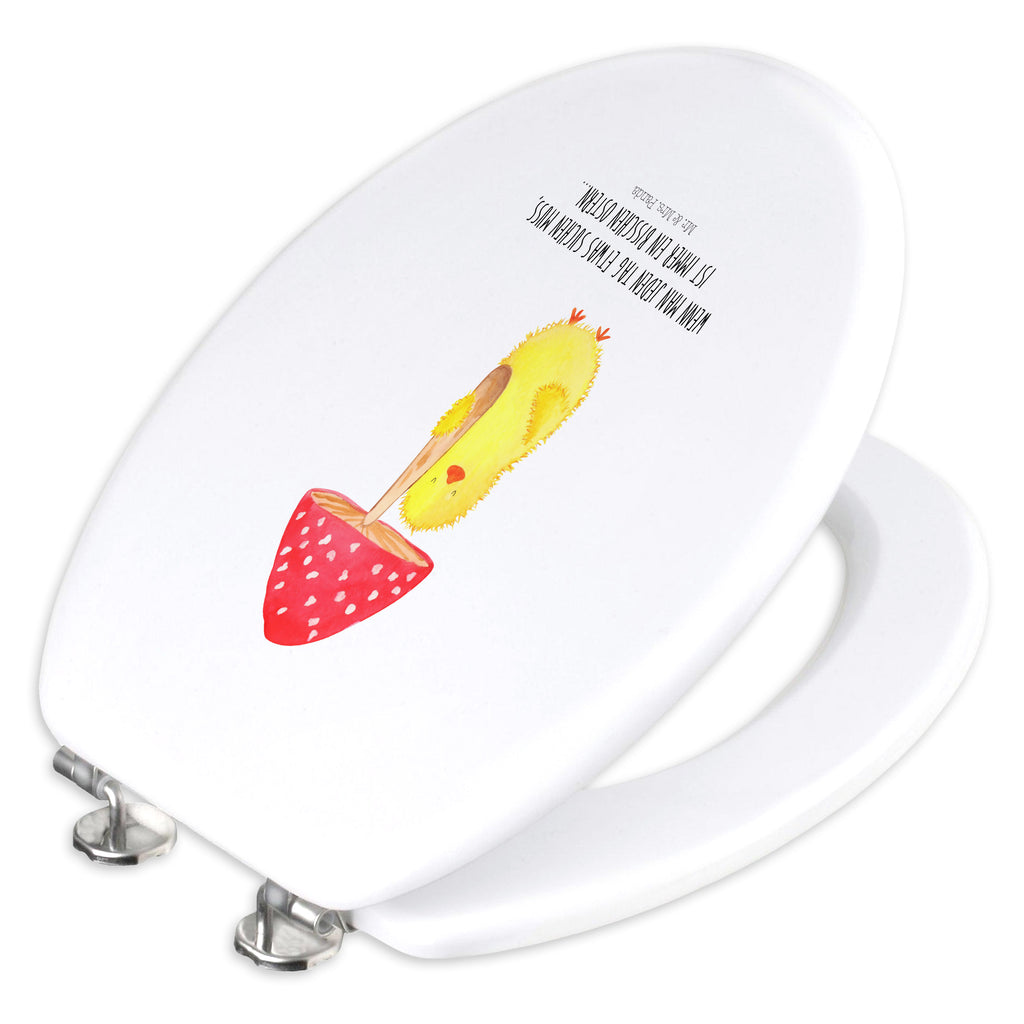 Motiv WC Sitz Küken Fliegenpilz Klobrille, Klodeckel, Toilettendeckel, WC-Sitz, Toilette, Ostern, Osterhase, Ostergeschenke, Osternest, Osterdeko, Geschenk zu Ostern, Küken, Fliegenpilz, Glückspilz, Frohe Ostern, Ostergrüße