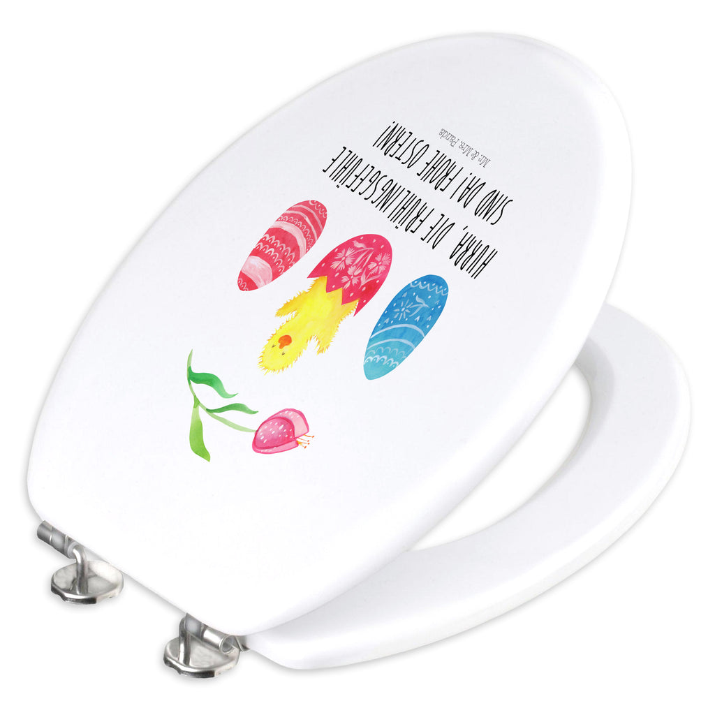 Motiv WC Sitz Küken geschlüpft Klobrille, Klodeckel, Toilettendeckel, WC-Sitz, Toilette, Ostern, Osterhase, Ostergeschenke, Osternest, Osterdeko, Geschenk zu Ostern, Küken, Osterei, Ostereier, Ei, Frühlingsgefühle, Freude, Grüße, liebe Grüße, Frohe Ostern, Ostergrüße