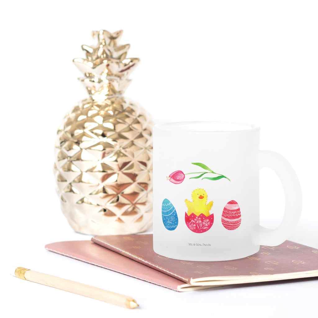 Teetasse Küken geschlüpft Teetasse, Teeglas, Teebecher, Tasse mit Henkel, Tasse, Glas Teetasse, Teetasse aus Glas, Ostern, Osterhase, Ostergeschenke, Osternest, Osterdeko, Geschenk zu Ostern, Küken, Osterei, Ostereier, Ei, Frühlingsgefühle, Freude, Grüße, liebe Grüße, Frohe Ostern, Ostergrüße