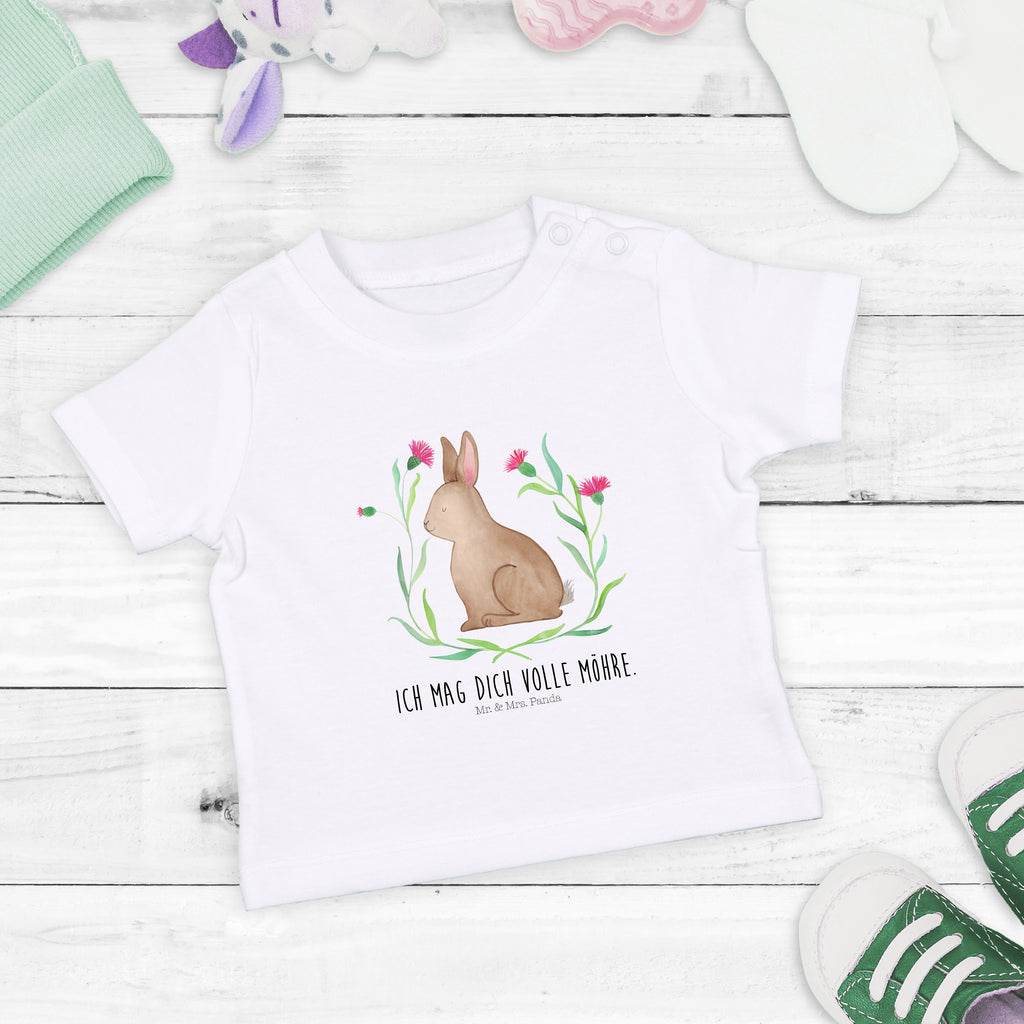 Organic Baby Shirt Hase sitzend Baby T-Shirt, Jungen Baby T-Shirt, Mädchen Baby T-Shirt, Shirt, Ostern, Osterhase, Ostergeschenke, Osternest, Osterdeko, Geschenk zu Ostern, Frohe Ostern, Ostergrüße, Osterblume, Liebe, Grüße, Hase, Kaninchen