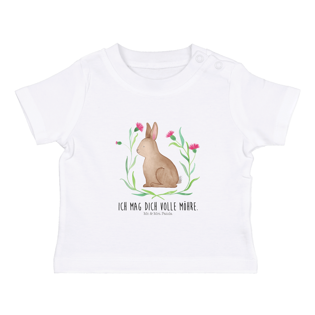 Organic Baby Shirt Hase sitzend Baby T-Shirt, Jungen Baby T-Shirt, Mädchen Baby T-Shirt, Shirt, Ostern, Osterhase, Ostergeschenke, Osternest, Osterdeko, Geschenk zu Ostern, Frohe Ostern, Ostergrüße, Osterblume, Liebe, Grüße, Hase, Kaninchen