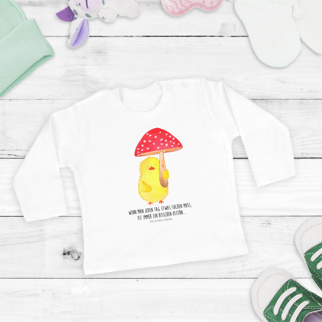 18-24 Monate Baby Longsleeve Küken Fliegenpilz Mädchen, Jungen, Baby, Langarm, Bio, Kleidung, Longsleeve, Ostern, Osterhase, Ostergeschenke, Osternest, Osterdeko, Geschenk zu Ostern, Küken, Fliegenpilz, Glückspilz, Frohe Ostern, Ostergrüße