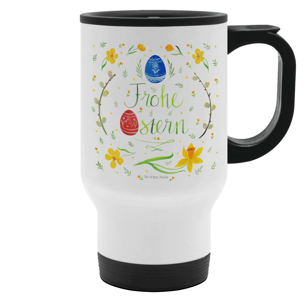 Thermobecher Frohe Ostern Thermobecher, To Go Becher, Thermotasse, Kaffeebecher, Isolierbecher, Thermobecher To Go, Warmhaltetasse, Edelstahlbecher, Reisebecher, Tasse mit Deckel, Thermobecher für 400 ml, Kaffeetasse zum Mitnehmen, Tasse zum Mitnehmen, Spülmaschinenfest, Ostern, Osterhase, Ostergeschenke, Osternest, Osterdeko, Geschenk zu Ostern, Frohe Ostern, Ostergrüße, Osterblume, Osterei, bemalte Ostereier, Weidenkätzchen. Lettering