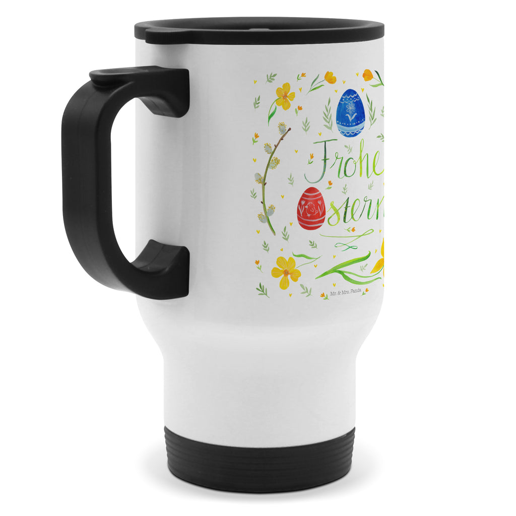 Thermobecher Frohe Ostern Thermobecher, To Go Becher, Thermotasse, Kaffeebecher, Isolierbecher, Thermobecher To Go, Warmhaltetasse, Edelstahlbecher, Reisebecher, Tasse mit Deckel, Thermobecher für 400 ml, Kaffeetasse zum Mitnehmen, Tasse zum Mitnehmen, Spülmaschinenfest, Ostern, Osterhase, Ostergeschenke, Osternest, Osterdeko, Geschenk zu Ostern, Frohe Ostern, Ostergrüße, Osterblume, Osterei, bemalte Ostereier, Weidenkätzchen. Lettering