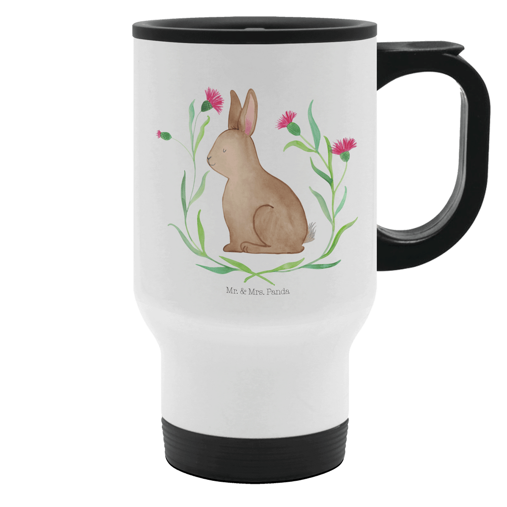 Thermobecher Hase sitzend Thermobecher, To Go Becher, Thermotasse, Kaffeebecher, Isolierbecher, Thermobecher To Go, Warmhaltetasse, Edelstahlbecher, Reisebecher, Tasse mit Deckel, Thermobecher für 400 ml, Kaffeetasse zum Mitnehmen, Tasse zum Mitnehmen, Spülmaschinenfest, Ostern, Osterhase, Ostergeschenke, Osternest, Osterdeko, Geschenk zu Ostern, Frohe Ostern, Ostergrüße, Osterblume, Liebe, Grüße, Hase, Kaninchen