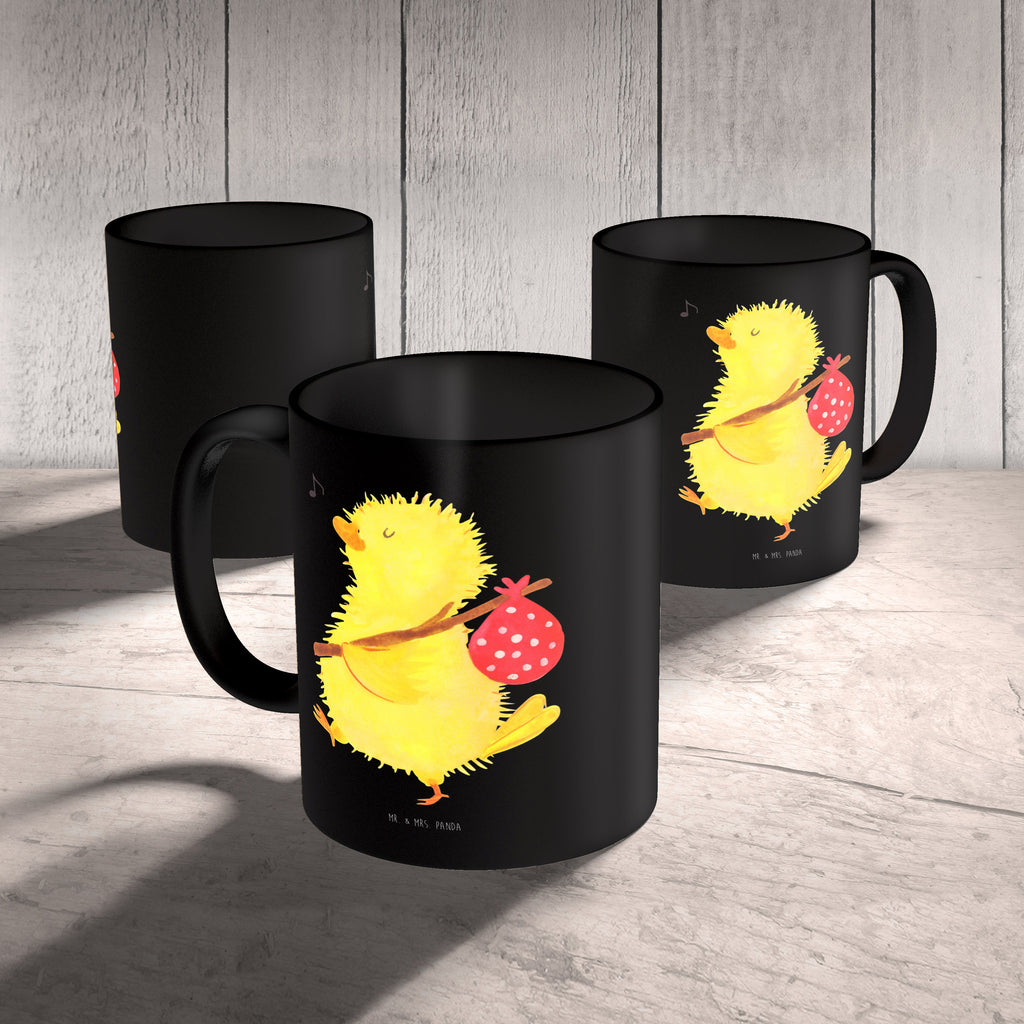 Tasse Küken Wanderer Küken, Ostern, Osterei, Ostereier, Ei, Frühlingsgefühle, Freude, Grüße, liebe Grüße, Frohe Ostern, Ostergrüße, Flausen, Wunder, Reisen, Weltenbummler, Zeit, Zeitmanagement, Backpacker Becher, Kaffeetasse, Kaffeebecher, Tee, Frühstück, Büro  Ostern, Osterhase, Ostergeschenke, Osternest, Osterdeko, Geschenk zu Ostern
