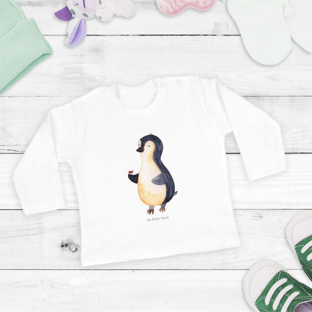 6-12 Monate Baby Longsleeve Pinguin Marienkäfer Mädchen, Jungen, Baby, Longsleeve, Langarm, Bio, Kleidung, uni, Langarmshirt, Pinguin, Pinguine, Marienkäfer, Liebe, Wunder, Glück, Freude, Lebensfreude