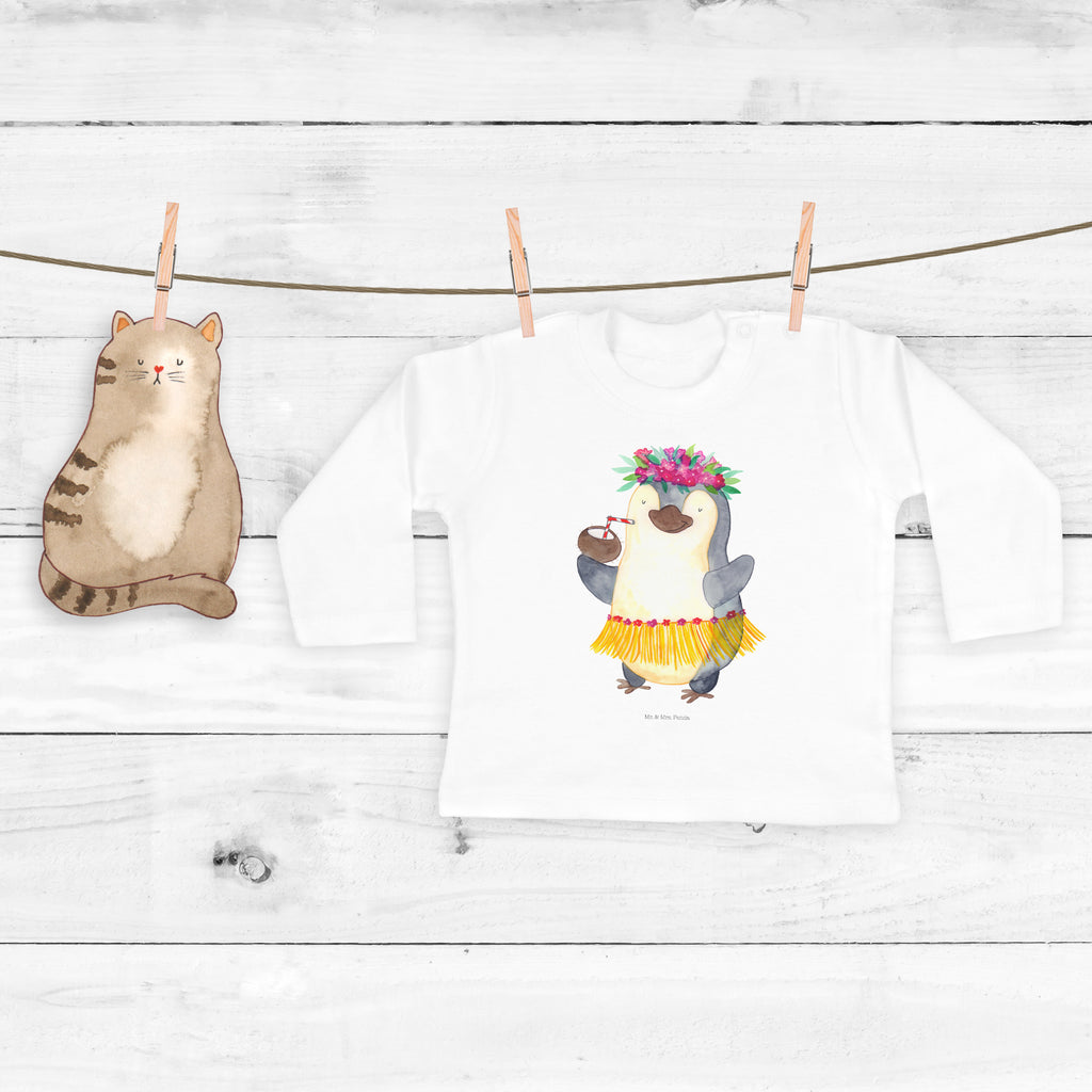 6-12 Monate Baby Longsleeve Pinguin Kokosnuss Mädchen, Jungen, Baby, Longsleeve, Langarm, Bio, Kleidung, uni, Langarmshirt, Pinguin, Aloha, Hawaii, Urlaub, Kokosnuss, Pinguine