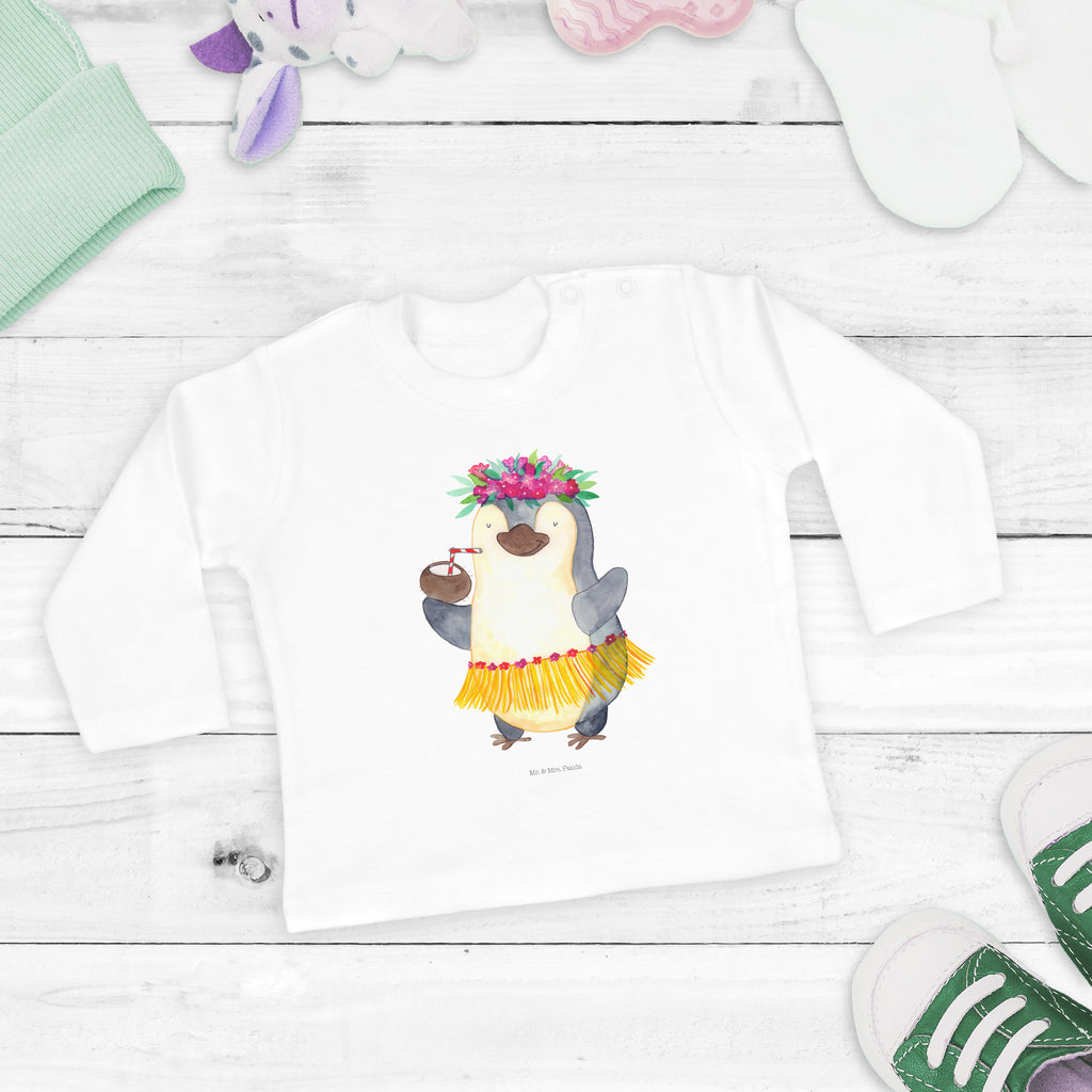 6-12 Monate Baby Longsleeve Pinguin Kokosnuss Mädchen, Jungen, Baby, Longsleeve, Langarm, Bio, Kleidung, uni, Langarmshirt, Pinguin, Aloha, Hawaii, Urlaub, Kokosnuss, Pinguine