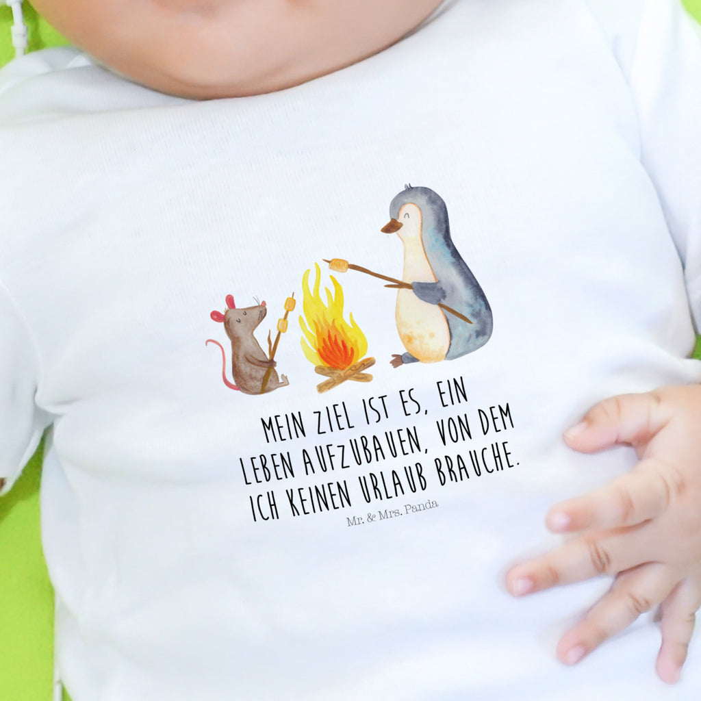 12-18 Monate Baby Longsleeve Pinguin Lagerfeuer Mädchen, Jungen, Baby, Langarm, Bio, Kleidung, Pinguin, Maus, Pinguine, Lagerfeuer, Leben, Arbeit, Job, Motivation, Büro, Büroalltag, Lebensspruch, Lebensmotivation, Neustart, Liebe, grillen, Feuer, Marshmallows