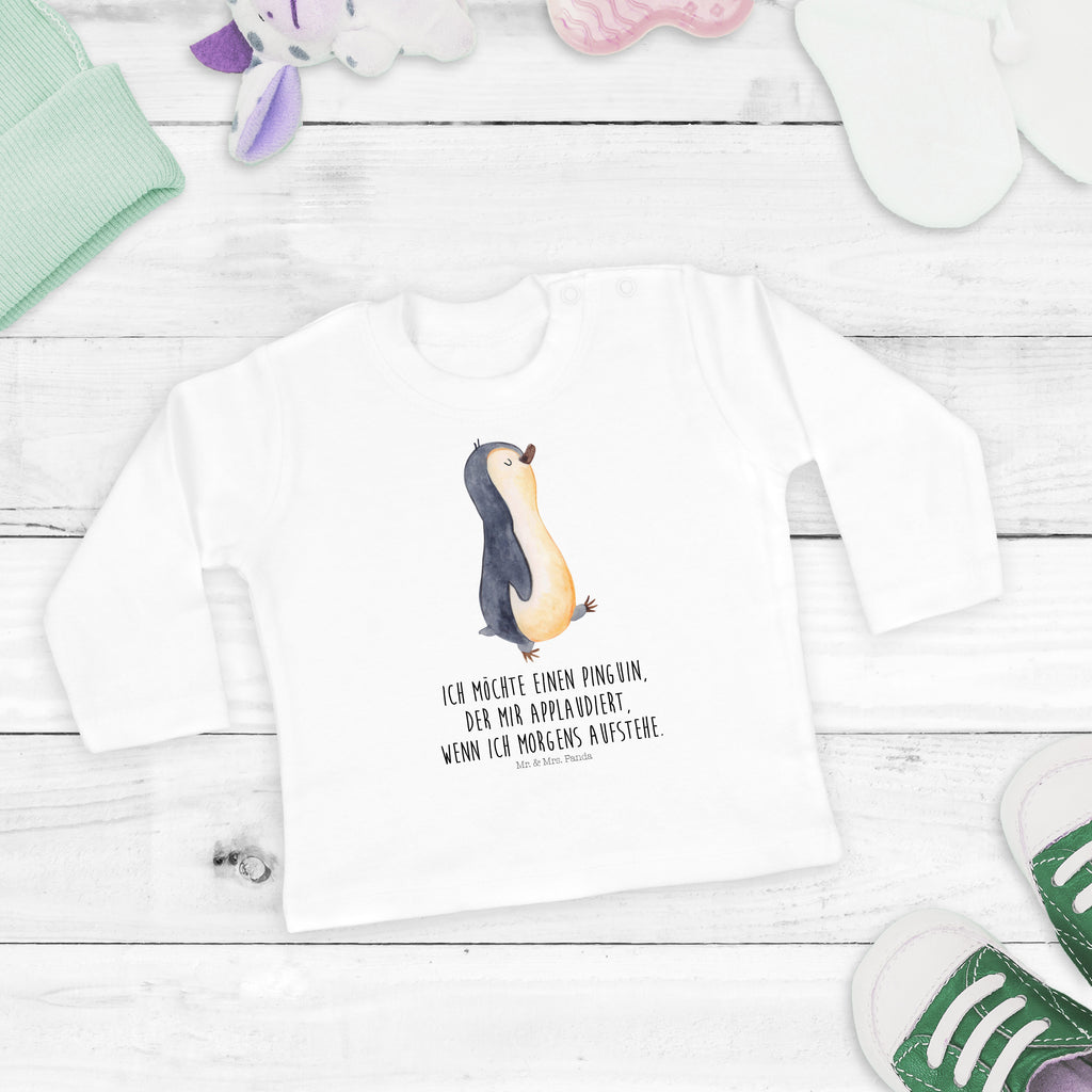 12-18 Monate Baby Longsleeve Pinguin marschierend Mädchen, Jungen, Baby, Langarm, Bio, Kleidung, Pinguin, Pinguine, Frühaufsteher, Langschläfer, Bruder, Schwester, Familie