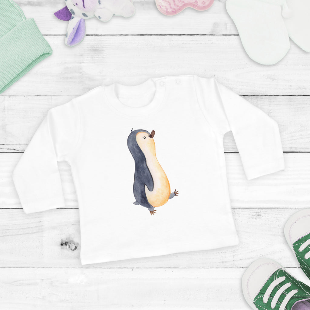 12-18 Monate Baby Longsleeve Pinguin marschierend Mädchen, Jungen, Baby, Langarm, Bio, Kleidung, Pinguin, Pinguine, Frühaufsteher, Langschläfer, Bruder, Schwester, Familie