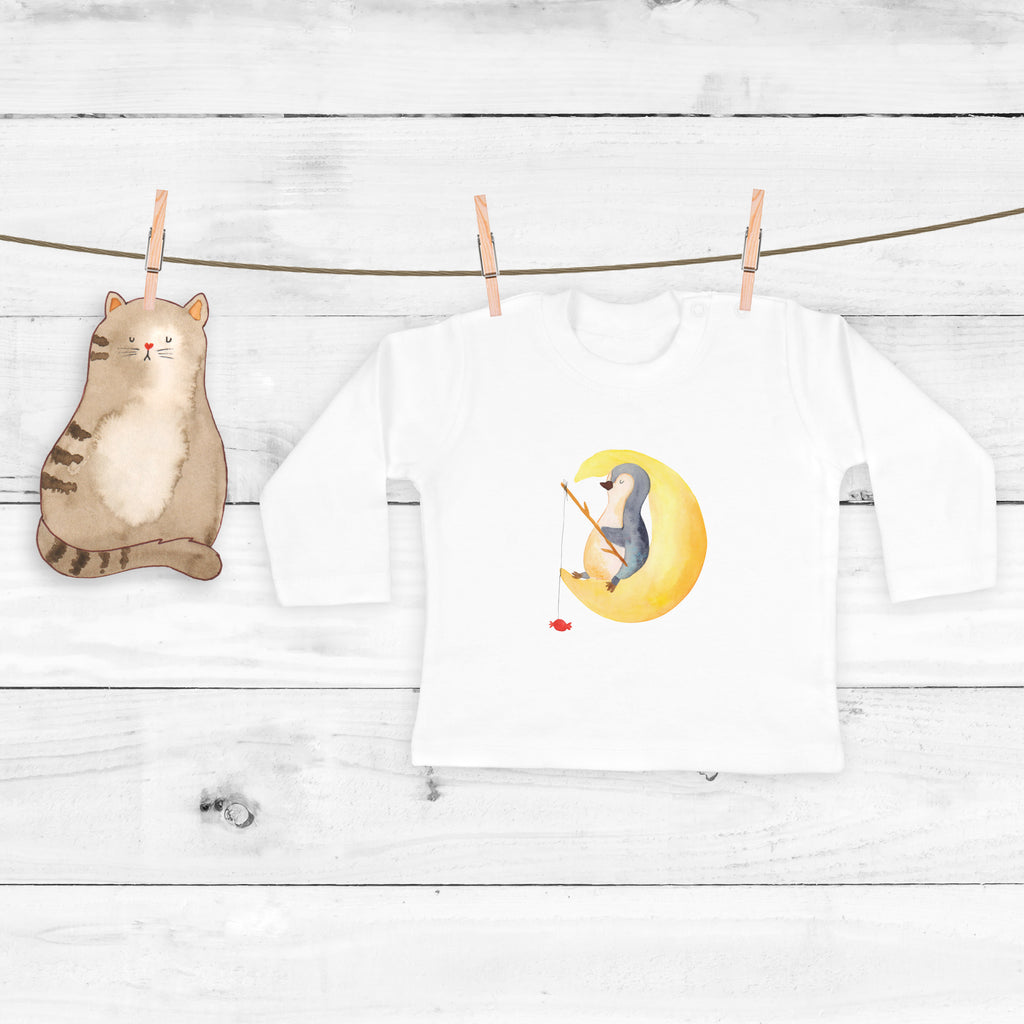 18-24 Monate Baby Longsleeve Pinguin Mond Mädchen, Jungen, Baby, Langarm, Bio, Kleidung, Longsleeve, Pinguin, Pinguine, Spruch, schlafen, Nachtruhe, Einschlafen, Schlafzimmer, Schlafstörungen, Gästezimmer