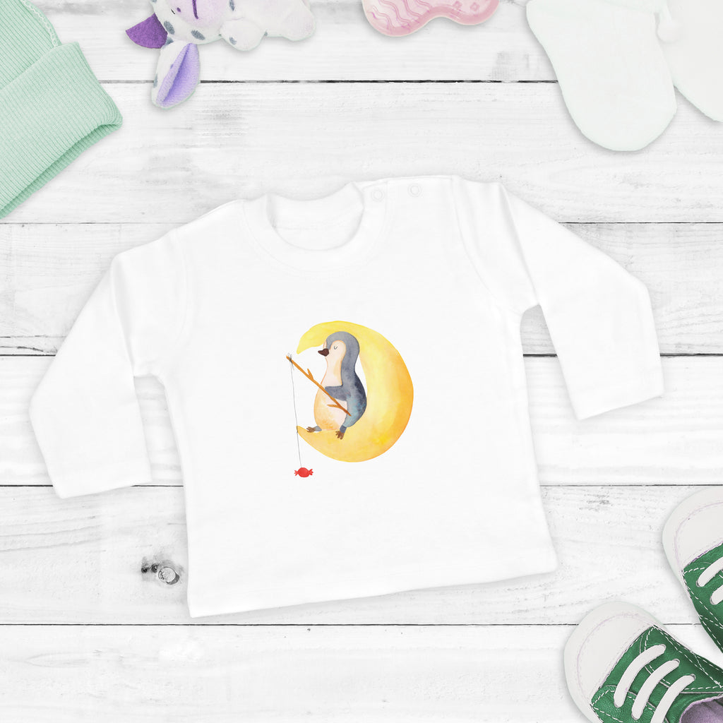 18-24 Monate Baby Longsleeve Pinguin Mond Mädchen, Jungen, Baby, Langarm, Bio, Kleidung, Longsleeve, Pinguin, Pinguine, Spruch, schlafen, Nachtruhe, Einschlafen, Schlafzimmer, Schlafstörungen, Gästezimmer