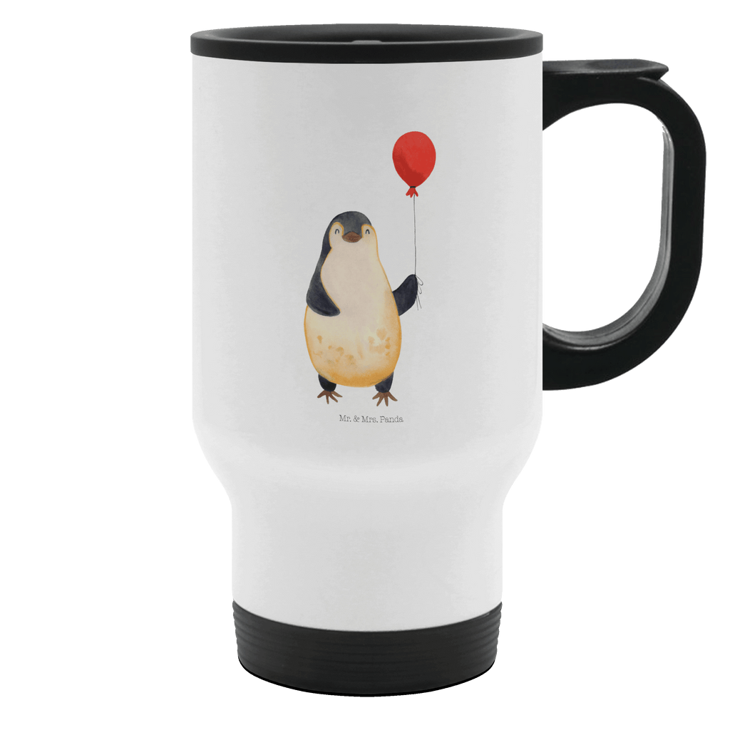 Thermobecher Pinguin Luftballon Thermobecher, To Go Becher, Thermotasse, Kaffeebecher, Isolierbecher, Thermobecher To Go, Warmhaltetasse, Edelstahlbecher, Reisebecher, Tasse mit Deckel, Thermobecher für 400 ml, Kaffeetasse zum Mitnehmen, Tasse zum Mitnehmen, Spülmaschinenfest, Pinguin, Pinguine, Luftballon, Tagträume, Lebenslust, Geschenk Freundin, Geschenkidee, beste Freundin, Motivation, Neustart, neues Leben, Liebe, Glück