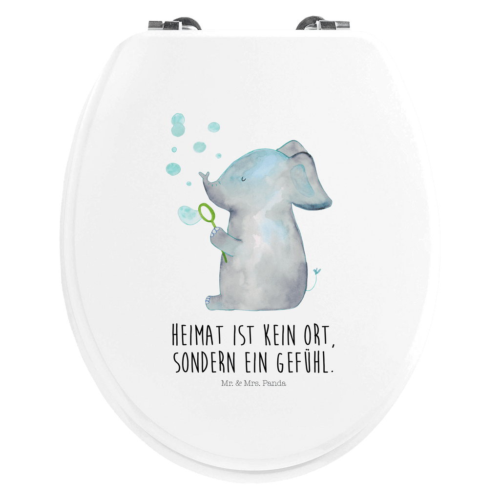 Motiv WC Sitz Elefant Seifenblasen Klobrille, Klodeckel, Toilettendeckel, WC-Sitz, Toilette, Tiermotive, Gute Laune, lustige Sprüche, Tiere, Elefant, Elefanten, Dickhäter, Rüsseltier, Seifenblasen, Liebe, Heimat, Gefühl. Daheim, Liebesbeweis, Liebesspruch