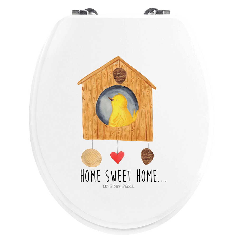 Motiv WC Sitz Vogelhaus sweet Home Klobrille, Klodeckel, Toilettendeckel, WC-Sitz, Toilette, Tiermotive, Gute Laune, lustige Sprüche, Tiere, Vogelhaus, Vogel, Home sweet Home, Einzug, Umzug, Geschenk, Einzugsgeschenk, Hausbau, Haus