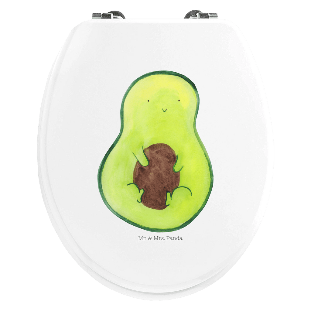 Motiv WC Sitz Avocado mit Kern Klobrille, Klodeckel, Toilettendeckel, WC-Sitz, Toilette, Avocado, Veggie, Vegan, Gesund, Avokado, Avocadokern, Kern, Pflanze, Spruch Leben