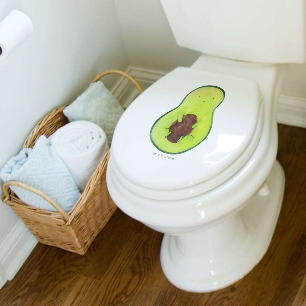 Motiv WC Sitz Avocado mit Kern Klobrille, Klodeckel, Toilettendeckel, WC-Sitz, Toilette, Avocado, Veggie, Vegan, Gesund, Avokado, Avocadokern, Kern, Pflanze, Spruch Leben