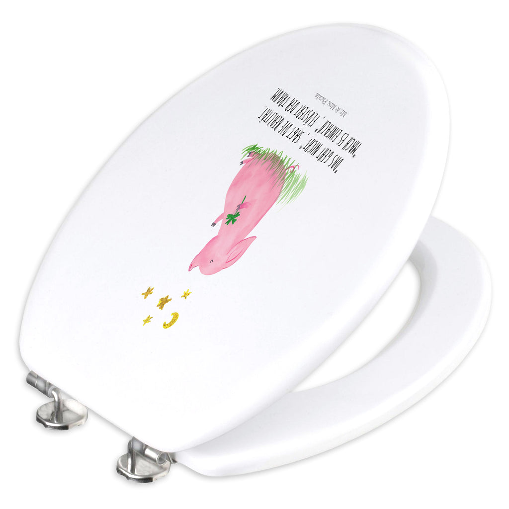 Motiv WC Sitz Glücksschwein Klobrille, Klodeckel, Toilettendeckel, WC-Sitz, Toilette, Tiermotive, Gute Laune, lustige Sprüche, Tiere, Glücksschwein. Glück, Schwein, Schweinchen, Sterne, Sernchen, Ziele, Träume, Motivation, Glücksbringer