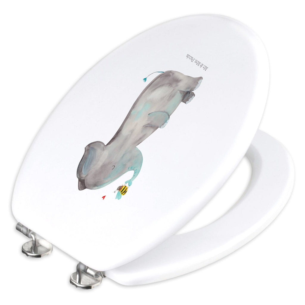 Motiv WC Sitz Elefant & Biene Klobrille, Klodeckel, Toilettendeckel, WC-Sitz, Toilette, Tiermotive, Gute Laune, lustige Sprüche, Tiere, Elefant, Biene, Liebe, Liebesbeweis, Jahrestag, Liebesgeschenk, Heiratsantrag, Hochzeitsgeschenk, Liebesspruch