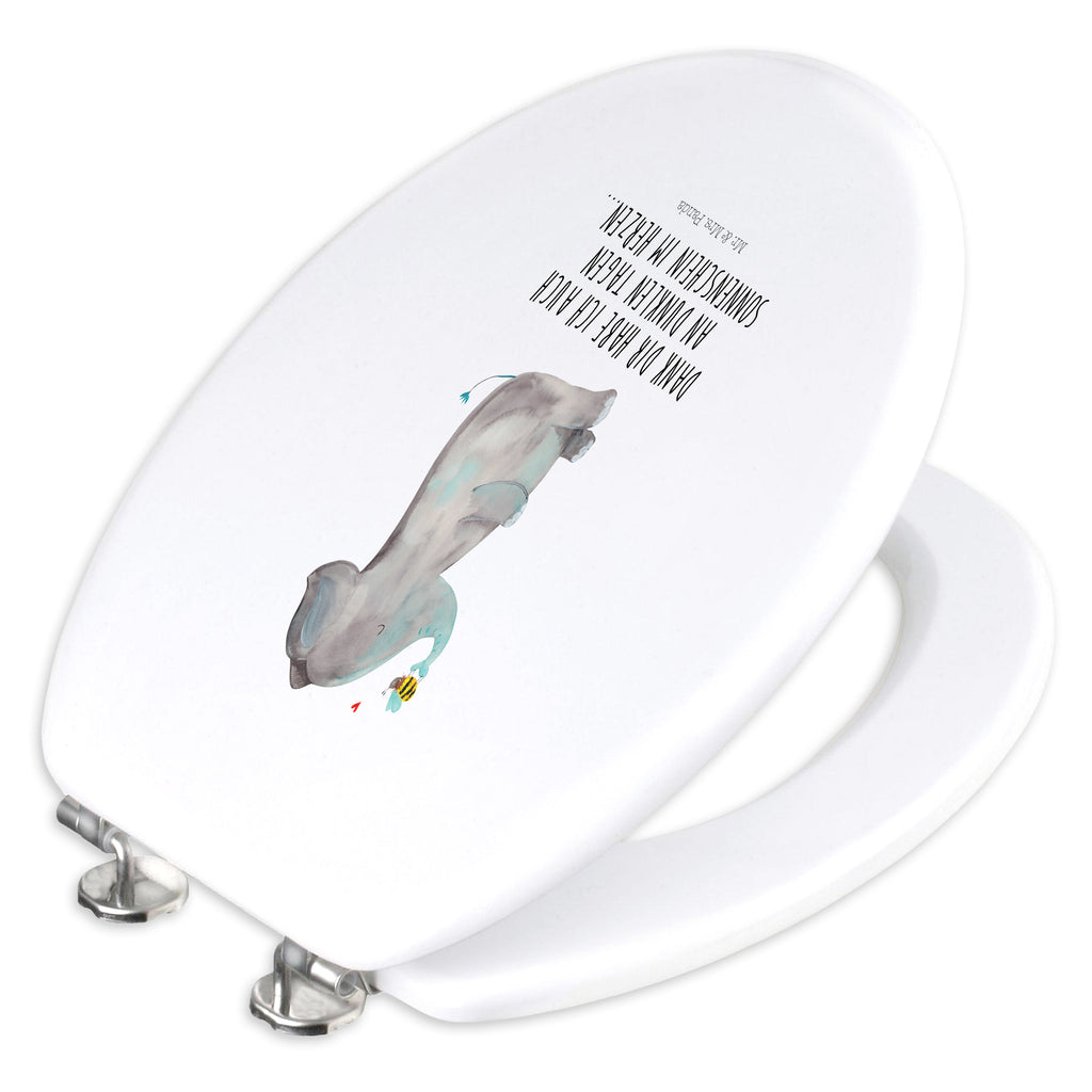 Motiv WC Sitz Elefant & Biene Klobrille, Klodeckel, Toilettendeckel, WC-Sitz, Toilette, Tiermotive, Gute Laune, lustige Sprüche, Tiere, Elefant, Biene, Liebe, Liebesbeweis, Jahrestag, Liebesgeschenk, Heiratsantrag, Hochzeitsgeschenk, Liebesspruch