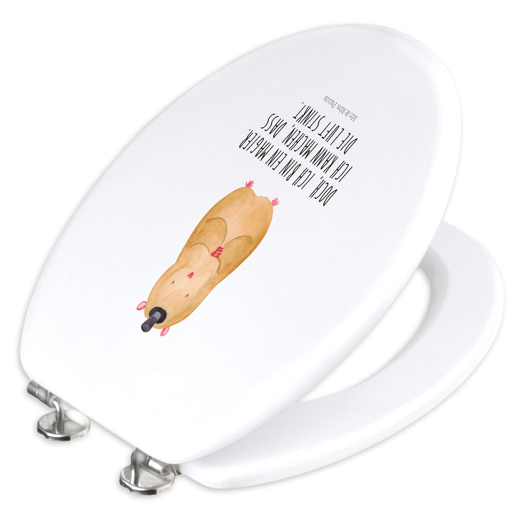 Motiv WC Sitz Hamster mit Hut Klobrille, Klodeckel, Toilettendeckel, WC-Sitz, Toilette, Tiermotive, Gute Laune, lustige Sprüche, Tiere, Hamster, Hut, Magier, Zylinder, Zwerghamster, Zauberer, Houdini