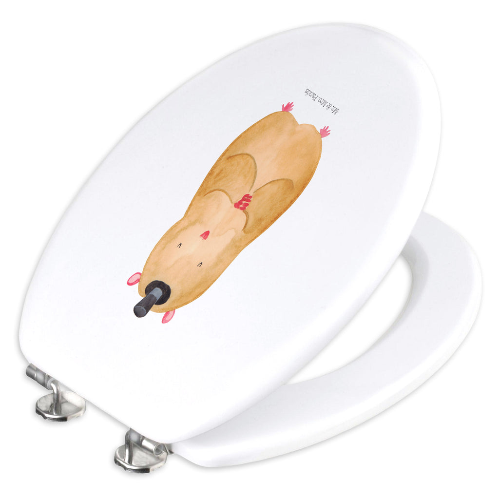 Motiv WC Sitz Hamster mit Hut Klobrille, Klodeckel, Toilettendeckel, WC-Sitz, Toilette, Tiermotive, Gute Laune, lustige Sprüche, Tiere, Hamster, Hut, Magier, Zylinder, Zwerghamster, Zauberer, Houdini