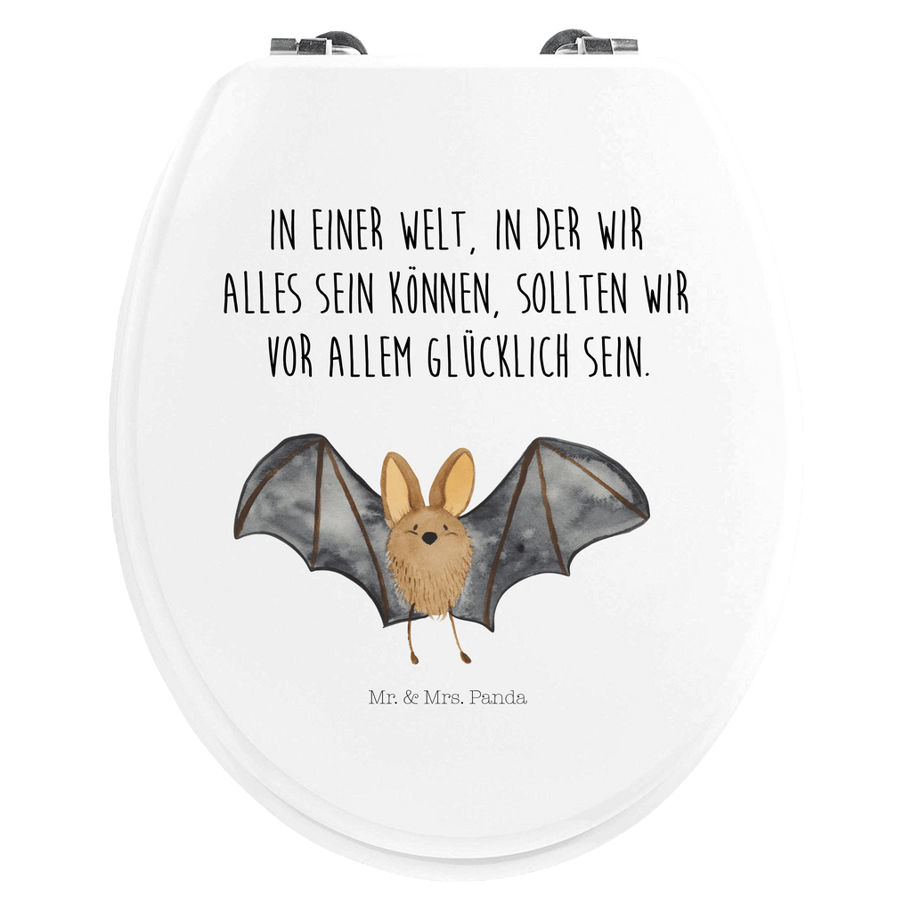 Motiv WC Sitz Fledermaus Flügel Klobrille, Klodeckel, Toilettendeckel, WC-Sitz, Toilette, Tiermotive, Gute Laune, lustige Sprüche, Tiere