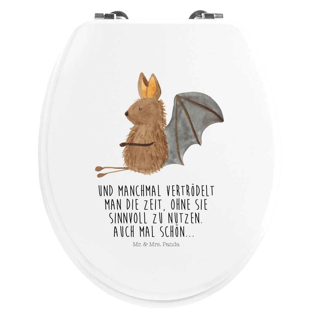 Motiv WC Sitz Fledermaus sitzend Klobrille, Klodeckel, Toilettendeckel, WC-Sitz, Toilette, Tiermotive, Gute Laune, lustige Sprüche, Tiere, Fledermaus, Fledermäuse, Motivation, entspannen