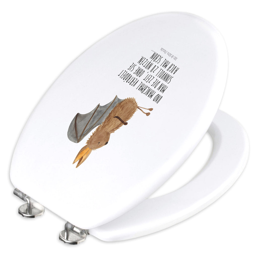 Motiv WC Sitz Fledermaus sitzend Klobrille, Klodeckel, Toilettendeckel, WC-Sitz, Toilette, Tiermotive, Gute Laune, lustige Sprüche, Tiere, Fledermaus, Fledermäuse, Motivation, entspannen