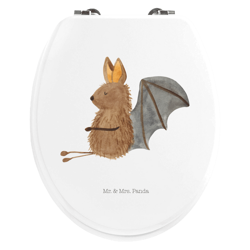 Motiv WC Sitz Fledermaus sitzend Klobrille, Klodeckel, Toilettendeckel, WC-Sitz, Toilette, Tiermotive, Gute Laune, lustige Sprüche, Tiere, Fledermaus, Fledermäuse, Motivation, entspannen