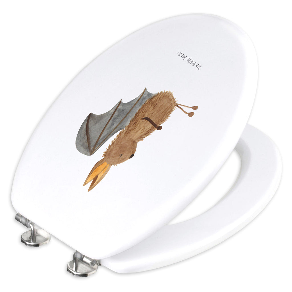 Motiv WC Sitz Fledermaus sitzend Klobrille, Klodeckel, Toilettendeckel, WC-Sitz, Toilette, Tiermotive, Gute Laune, lustige Sprüche, Tiere, Fledermaus, Fledermäuse, Motivation, entspannen