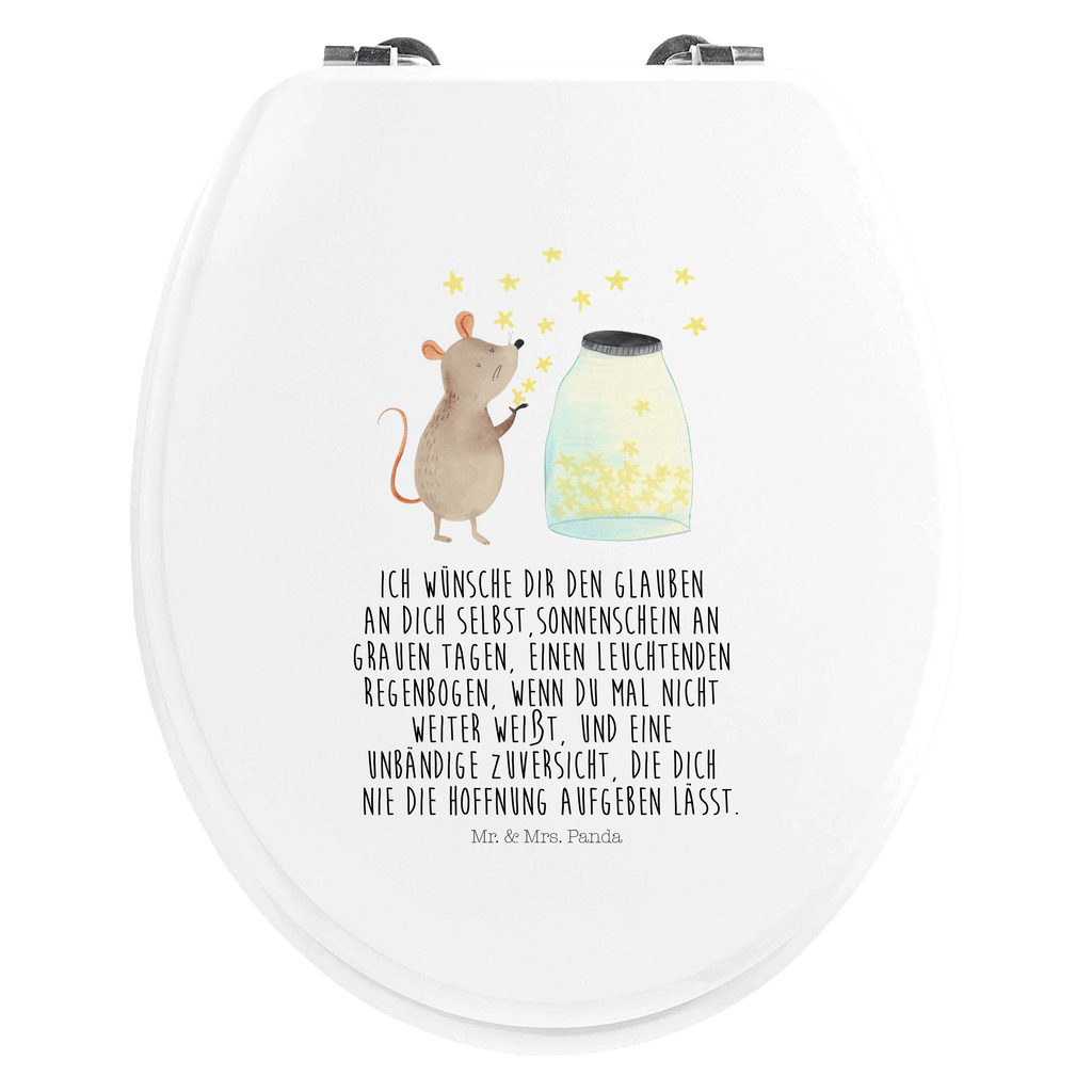 Motiv WC Sitz Maus Sterne Klobrille, Klodeckel, Toilettendeckel, WC-Sitz, Toilette, Tiermotive, Gute Laune, lustige Sprüche, Tiere, Maus, Sterne, Wunsch, Kind, Taufe, Taufgeschenk, Geburt, Schwangerschaft, erstes Kind, Kindergeburtstag, Geburtstag, Hoffnung, Träume