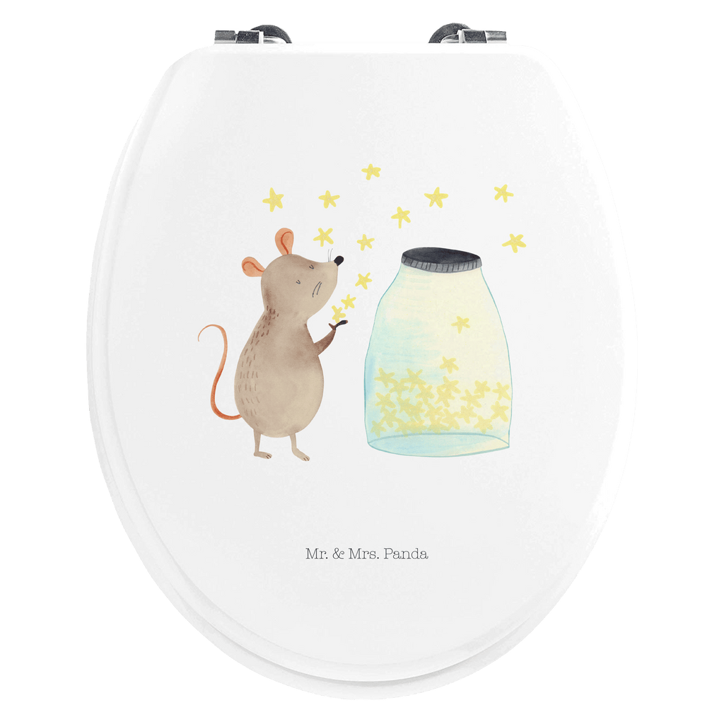 Motiv WC Sitz Maus Sterne Klobrille, Klodeckel, Toilettendeckel, WC-Sitz, Toilette, Tiermotive, Gute Laune, lustige Sprüche, Tiere, Maus, Sterne, Wunsch, Kind, Taufe, Taufgeschenk, Geburt, Schwangerschaft, erstes Kind, Kindergeburtstag, Geburtstag, Hoffnung, Träume