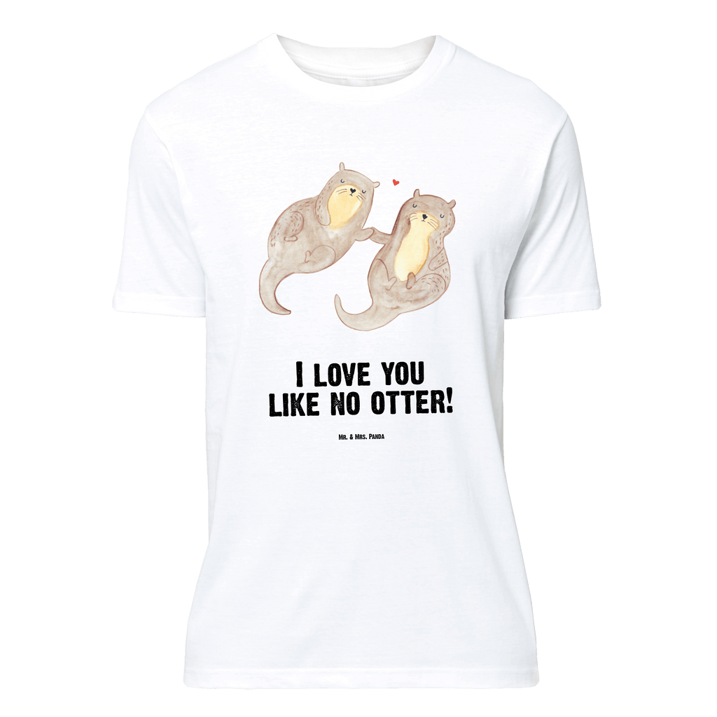 Größe XL T-Shirt Otter händchenhaltend T-Shirt, Shirt, Tshirt, Lustiges T-Shirt, T-Shirt mit Spruch, Party, Junggesellenabschied, Jubiläum, Geburstag, Herrn, Damen, Männer, Frauen, Schlafshirt, Nachthemd, Sprüche, Otter, Fischotter, Seeotter, Otter Seeotter See Otter