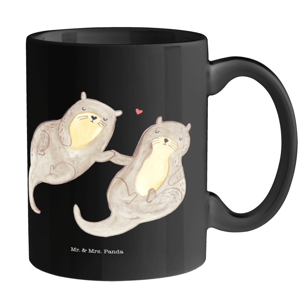 Tasse Otter händchenhaltend Otter Seeotter See Otter Becher, Kaffeetasse, Kaffeebecher, Tee, Frühstück, Büro  Otter,  Fischotter,  Seeotter