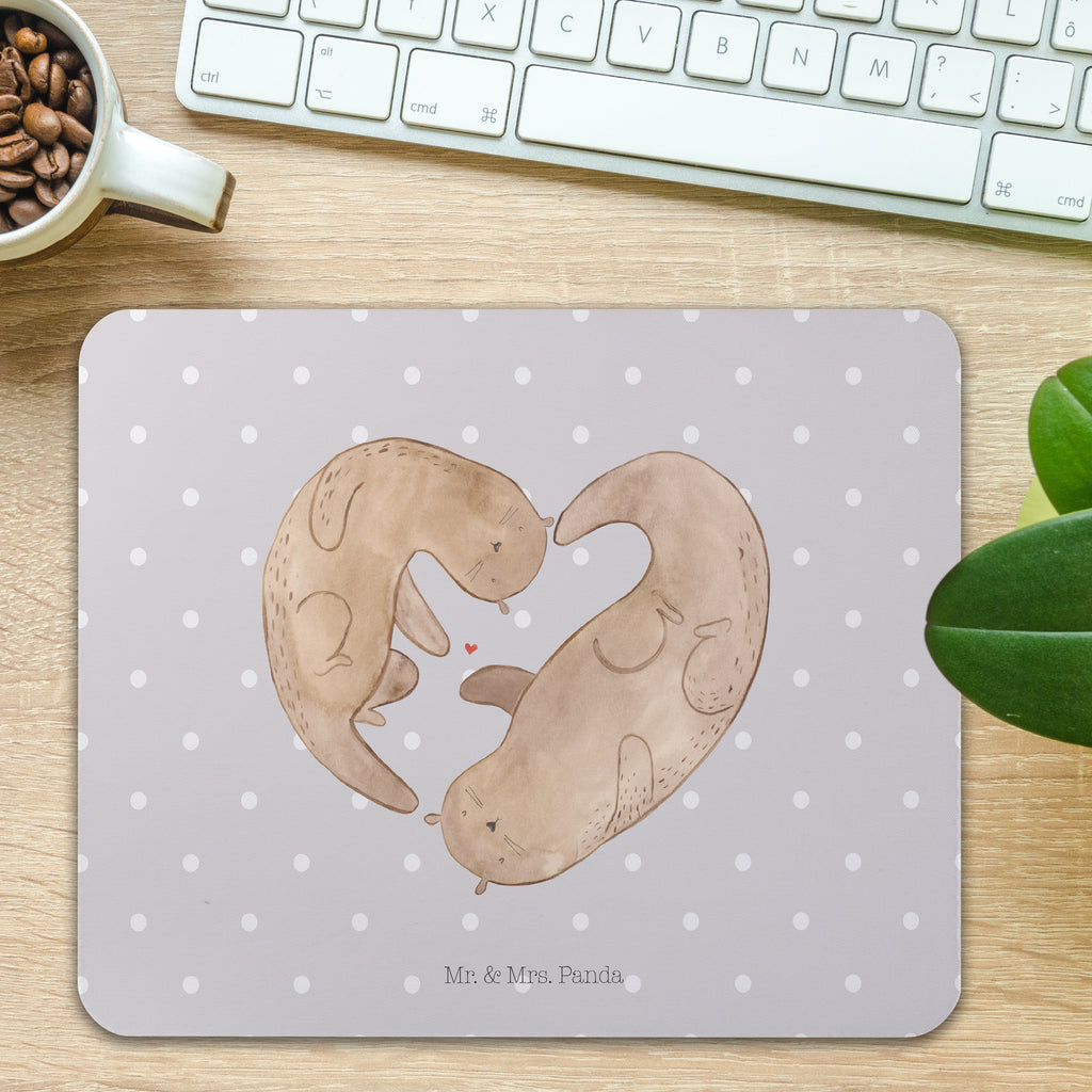 Mauspad Otter Herz Mousepad, Computer zubehör, Büroausstattung, PC Zubehör, Arbeitszimmer, Mauspad, Einzigartiges Mauspad, Designer Mauspad, Otter, Fischotter, Seeotter, Liebe, Herz, Liebesbeweis, Liebesgeschenk, Bessere Hälfte, Love you, Jahrestag, Hochzeitstag, Verlobung, gemeinsames Leben
