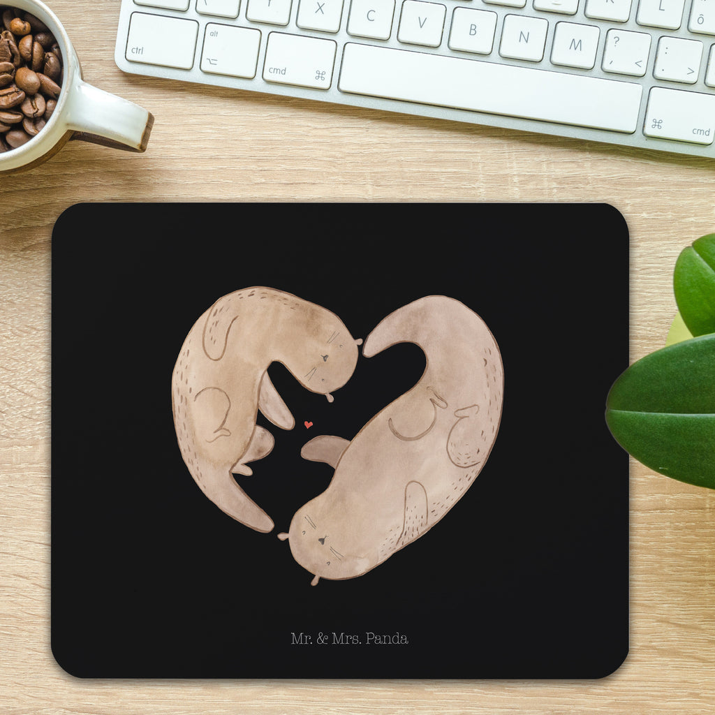 Mauspad Otter Herz Mousepad, Computer zubehör, Büroausstattung, PC Zubehör, Arbeitszimmer, Mauspad, Einzigartiges Mauspad, Designer Mauspad, Otter, Fischotter, Seeotter, Liebe, Herz, Liebesbeweis, Liebesgeschenk, Bessere Hälfte, Love you, Jahrestag, Hochzeitstag, Verlobung, gemeinsames Leben