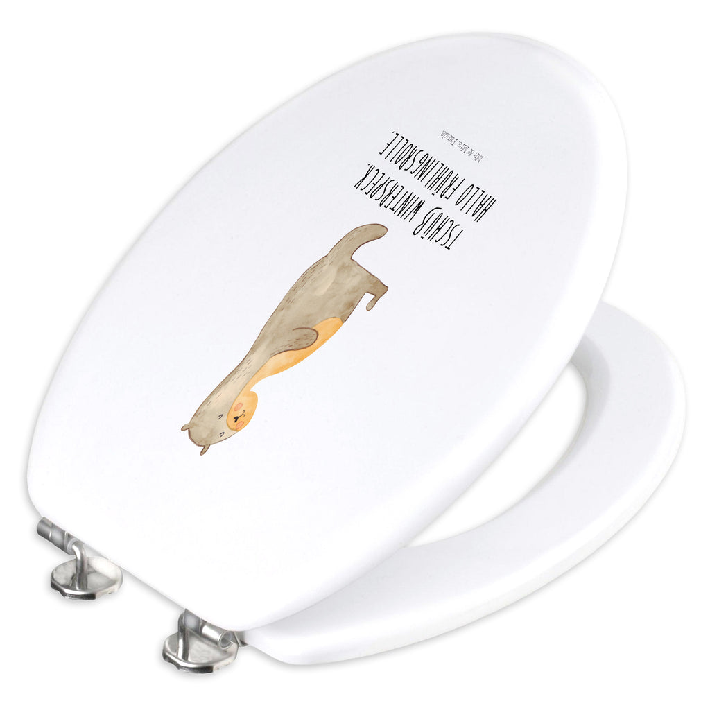 Motiv WC Sitz Otter Bauch Klobrille, Klodeckel, Toilettendeckel, WC-Sitz, Toilette, Otter, Fischotter, Seeotter, Otter Seeotter See Otter