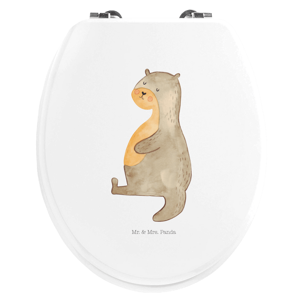 Motiv WC Sitz Otter Bauch Klobrille, Klodeckel, Toilettendeckel, WC-Sitz, Toilette, Otter, Fischotter, Seeotter, Otter Seeotter See Otter