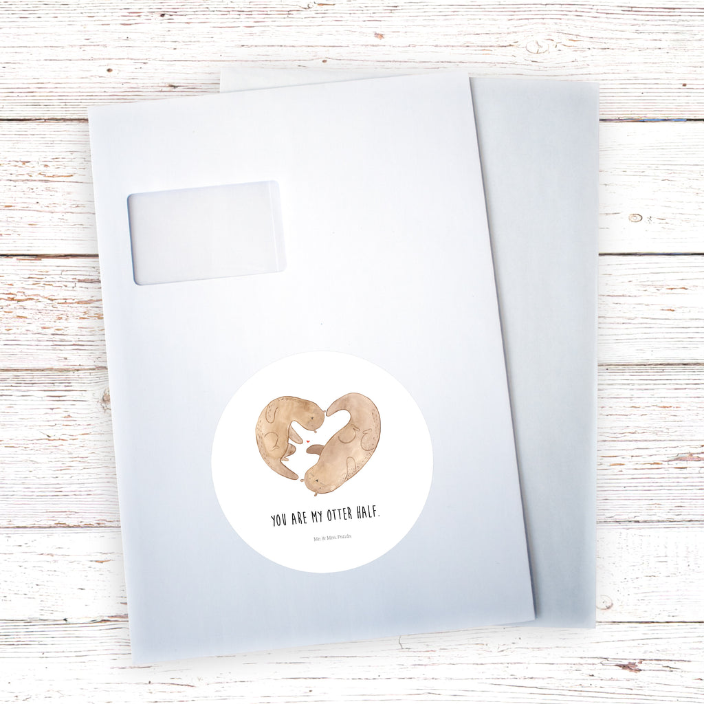 120mm Rund Aufkleber Otter Herz Sticker, Aufkleber, Etikett, Kinder, rund, Otter, Fischotter, Seeotter, Liebe, Herz, Liebesbeweis, Liebesgeschenk, Bessere Hälfte, Love you, Jahrestag, Hochzeitstag, Verlobung, gemeinsames Leben