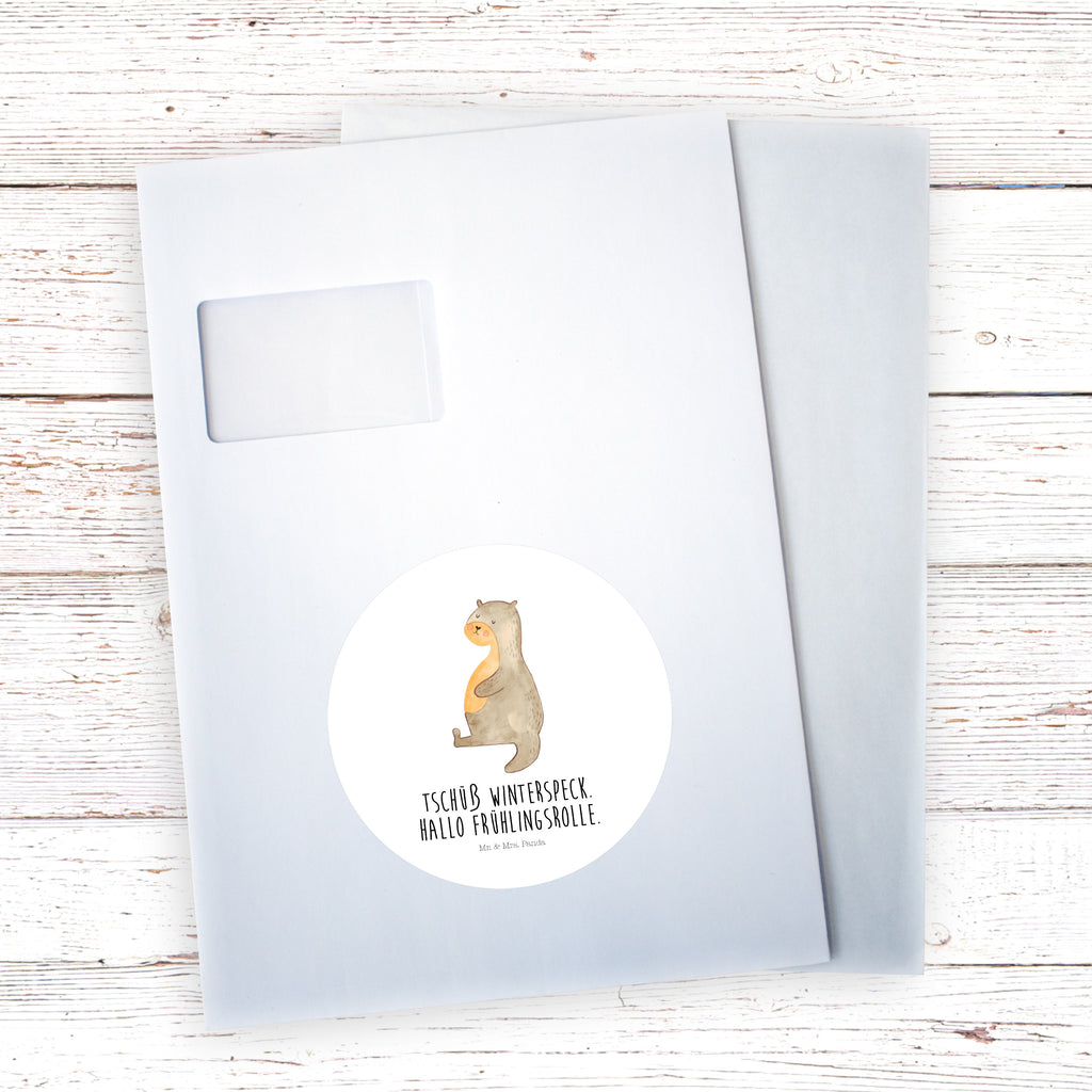 120mm Rund Aufkleber Otter Bauch Sticker, Aufkleber, Etikett, Kinder, rund, Otter, Fischotter, Seeotter, Otter Seeotter See Otter