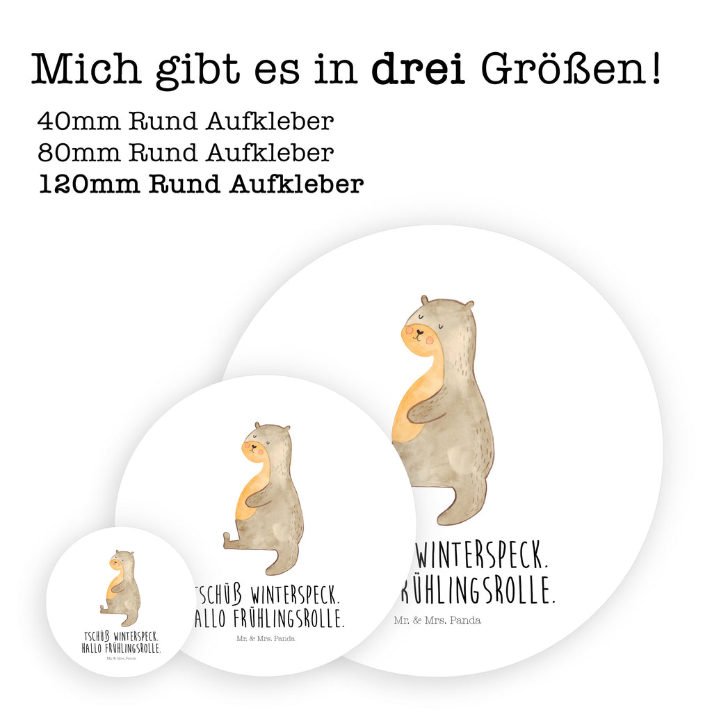 120mm Rund Aufkleber Otter Bauch Sticker, Aufkleber, Etikett, Kinder, rund, Otter, Fischotter, Seeotter, Otter Seeotter See Otter