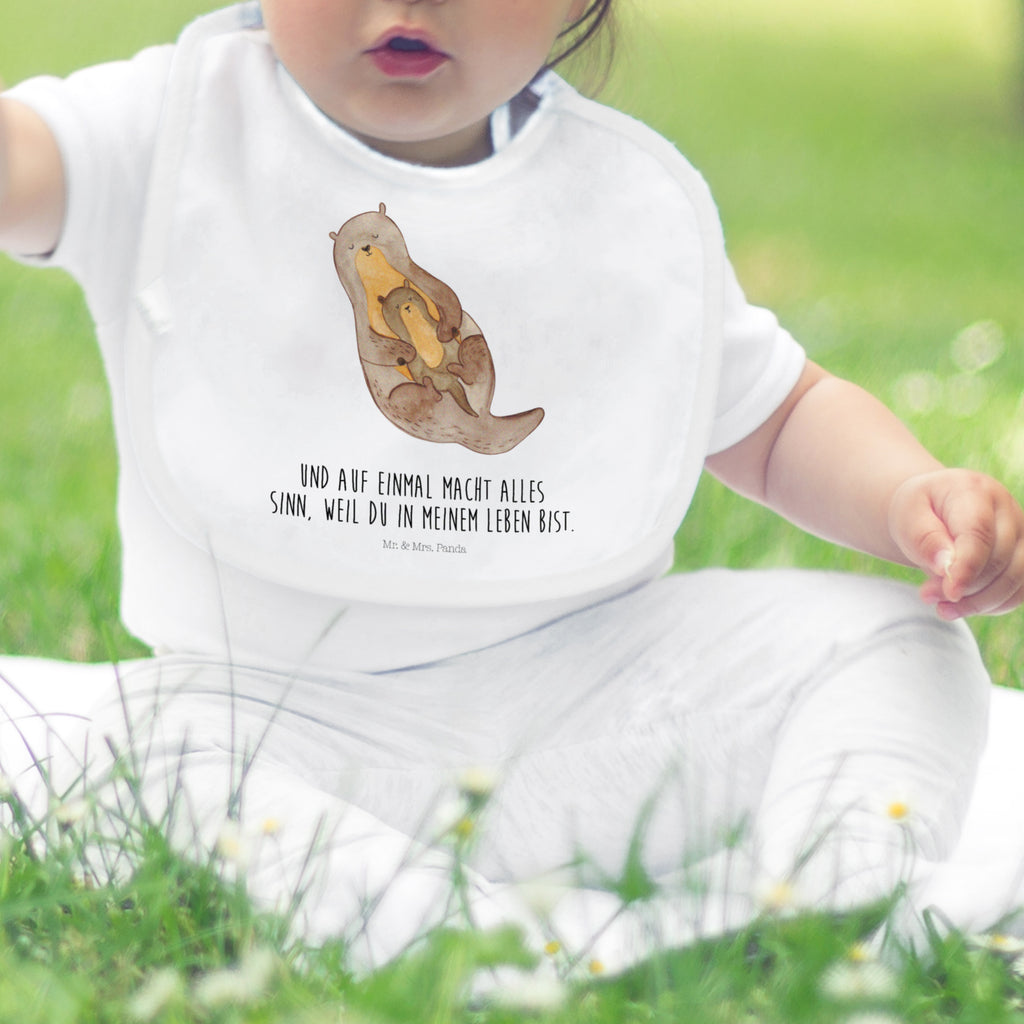 Organic Babylätzchen Otter mit Kind Baby, Lätzchen, Spucktuch, Sabberlätzchen, Klettlätzchen, Babygeschenk, Baby Lätzchen, Geschenk für Geburt, Geschenk zur Geburt, Baby Spucktuch, Babyausstattung, Geschenkidee für Babyparty, Otter, Fischotter, Seeotter, Otter Seeotter See Otter