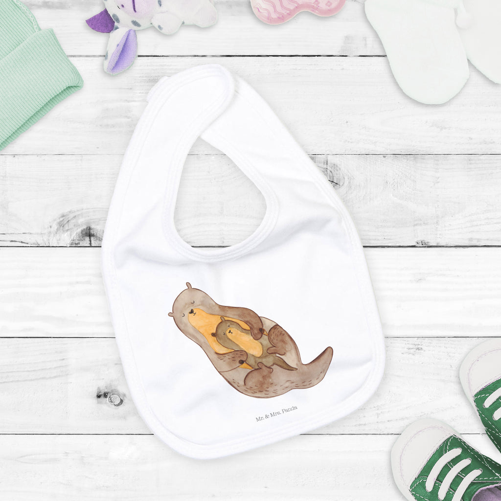 Organic Babylätzchen Otter mit Kind Baby, Lätzchen, Spucktuch, Sabberlätzchen, Klettlätzchen, Babygeschenk, Baby Lätzchen, Geschenk für Geburt, Geschenk zur Geburt, Baby Spucktuch, Babyausstattung, Geschenkidee für Babyparty, Otter, Fischotter, Seeotter, Otter Seeotter See Otter